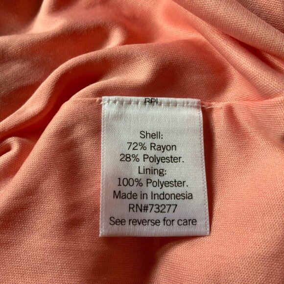 Nine West Orange Geo Print Halter Sleeveless Maxi Dress Large - Picture 12 of 13